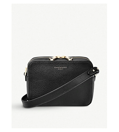 Aspinal Of London Camera Leather Cross-body Bag In Black