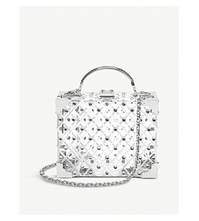 Aspinal Of London Mini Trunk Embellished Acrylic Clutch Bag