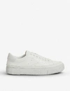 Allsaints Trish Leather Trainers In White
