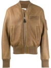 MAISON MARGIELA MAISON MARGIELA FITTED BOMBER JACKET - 大地色