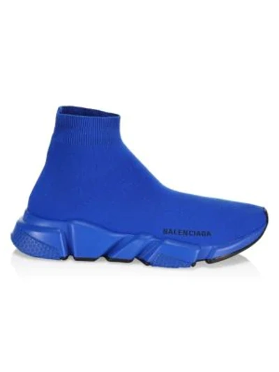 Balenciaga Speed Sock Sneakers In Blue
