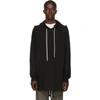 RICK OWENS RICK OWENS BLACK HARDWARE HOODIE