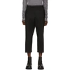 RICK OWENS RICK OWENS BLACK CROPPED ASTAIRES TROUSERS