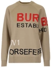 BURBERRY BURBERRY HORSEFERRY INTARSIA SWEATER