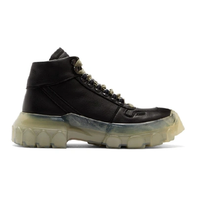 Rick Owens Larry Tractor Trainers In Black