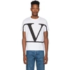 Valentino White Vlogo T-shirt In A01bianco/
