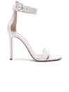 Gianvito Rossi Portofino 105 White Leather Sandals
