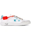 OFF-WHITE 2.0 low sneakers WHITE & LIGHT BLUE