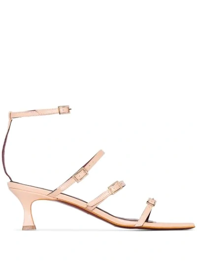 Manu Atelier Vanilla Cream Naomi 50 Leather Sandals