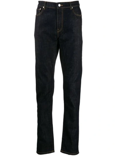 Kenzo Roll-up Slim Jeans In Blue