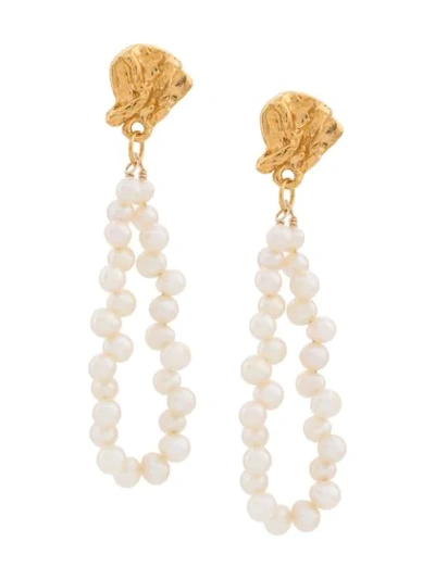Alighieri Apollo's Story Gold-plated Pearl Earrings