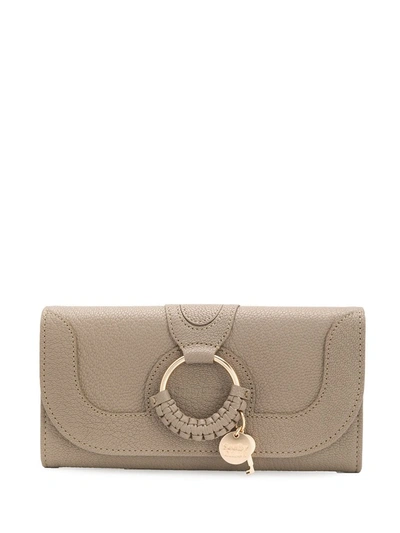 See By Chloé Hana Continental Wallet In Grey