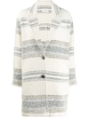 Isabel Marant Étoile Dante Striped Coat - Nude