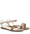 GUCCI MARMONT LEATHER SANDALS,P00397903