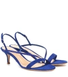 GIANVITO ROSSI MANHATTAN 55 SUEDE SANDALS,P00411305