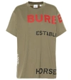 BURBERRY PRINTED COTTON T-SHIRT,P00400041