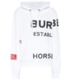 Burberry Horseferry-print Cotton Oversized Hoodie In White