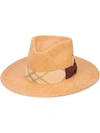 NICK FOUQUET woven trilby hat NEUTRAL,#473 COCO CONSPIRACY STRAW SS19