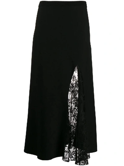 Givenchy Black Women's Lace Slit Skirt
