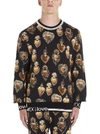 DOLCE & GABBANA DOLCE & GABBANA HEART PRINT CREWNECK SWEATER