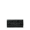 JIMMY CHOO NINO Black Nappa Leather Wallet with Silver Mini Stud Stars,NINODDP S