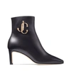 Jimmy Choo Low-leather Ankle Boot 85 In Black Calf Leather In Black