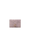 JIMMY CHOO MYAH Ballet Pink Lizard Print Leather Bi-Fold Wallet with JC logo,MYAHLPL S