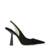 JIMMY CHOO FETTO 100 Black Suede Pointed Toe pumps,FETTO100SUE S
