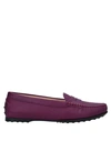 Tod's Loafers In Purple