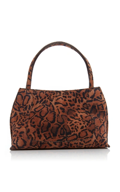 By Far Charlotte Leopard-print Suede Shoulder Bag In Leopard Print