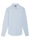 Theory Sylvain Solid Button-down Shirt In Wave Blue