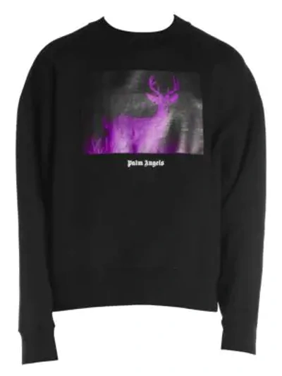 【PALM ANGELS】 NIGHT VISION DEER CREWNECK 19627288?w=400