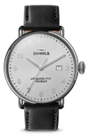 SHINOLA THE CANFIELD LEATHER STRAP WATCH, 43MM,S0120001939