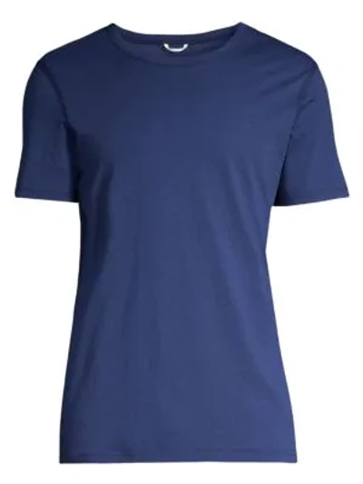 Reigning Champ Cotton Tee In Blue