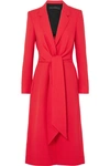 ROLAND MOURET HOLLYWELL BELTED WOOL-CREPE COAT