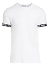 BALMAIN Logo Cuff Crew T-Shirt