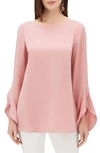LAFAYETTE 148 EMORY FINESSE CREPE BLOUSE,MBAH5R-6147
