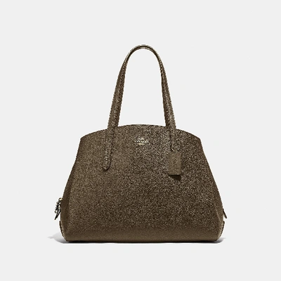 Coach Charlie Carryall 40 In Gold/moss