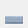 Coach Soft Trifold Wallet In Silver/mist