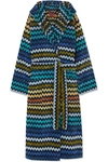 MISSONI HOODED COTTON-TERRY ROBE