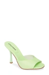Jeffrey Campbell Pg13 Slide Sandal In Green Neon