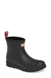 Hunter Original Play Insulated Short Rubber Wellington Boots In Black