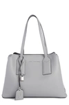 MARC JACOBS THE EDITOR LEATHER TOTE - GREY,M0012564