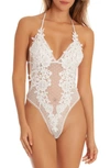 IN BLOOM BY JONQUIL LACE THONG TEDDY,MGA097