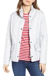 Barbour Cavalry Polarquilt Quilted Utility Coat In Ice White