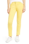 Ag The Prima Ankle Cigarette Jeans In Yellow Iris