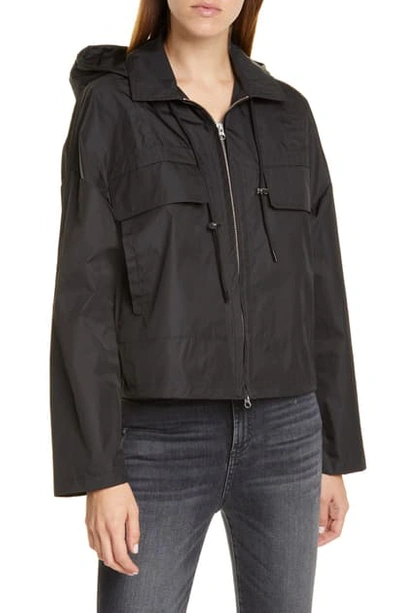 Theory Cropped Parka In Black