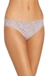 Hanky Panky Regular Rise Lace Thong In Steel