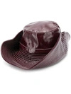 GANNI PATENT BUCKET HAT