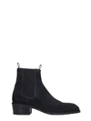 GIUSEPPE ZANOTTI ABBEY HIGH HEELS ANKLE BOOTS IN BLACK SUEDE,10990311